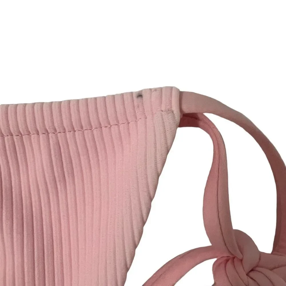 Frankie’s Bikini NWOT Sequoia Bikini Bottom in Rose Water Pink Size XL